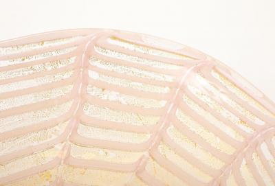  Barovier Toso Vintage Murano Barovier Graffito Glass Charger Bowl