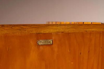  Barraja Palermo A teak and metal credenza made by Barraja Palermo Italy 1950s