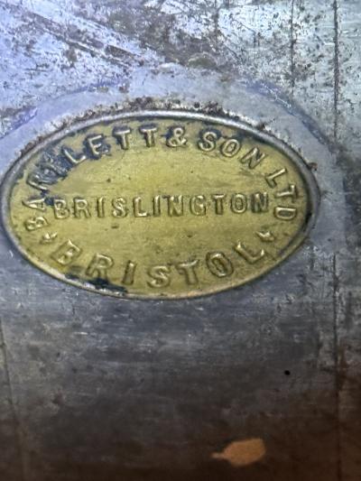  Bartlett Son Bristol 19TH CENTURY BRITISH TOILE WOOD TEA BIN