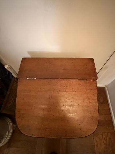  Bartlett Son Bristol 19TH CENTURY BRITISH TOILE WOOD TEA BIN