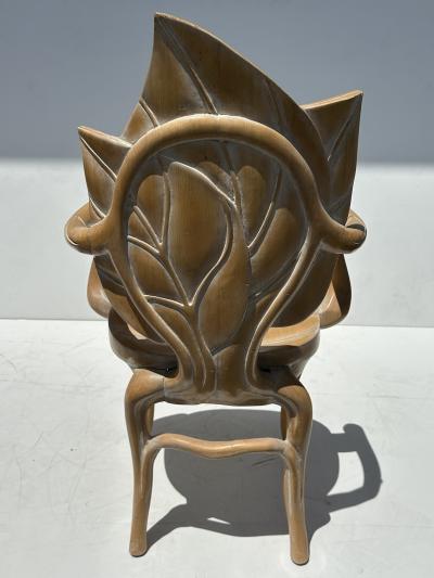  Bartolozzi Maioli Pair of Rhubarb Leaf Armchairs