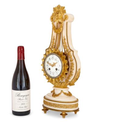  Barwise Sons Antique marble and gilt bronze clock and barometer set