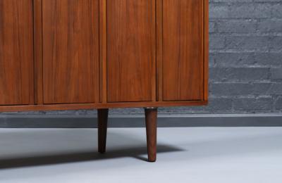  Barzilay Furniture Manufacturing Mid Century Californian Modern Tambour Door Credenza by Barzilay