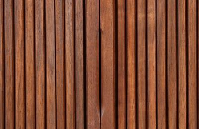  Barzilay Furniture Manufacturing Vintage California Modern Tambour Door Walnut Credenza by Barzilay