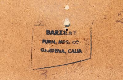  Barzilay Furniture Manufacturing Vintage California Modern Tambour Door Walnut Credenza by Barzilay