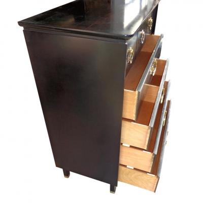  Bassett Furniture Bassett Asian Style Ebonized Chest of Drawers
