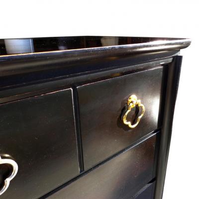  Bassett Furniture Bassett Asian Style Ebonized Chest of Drawers