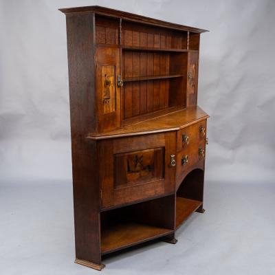  Bath Cabinet Makers Bath Cabinet Makers an Arts Crafts Oak Sideboard with Dutch Inlaid Scenes