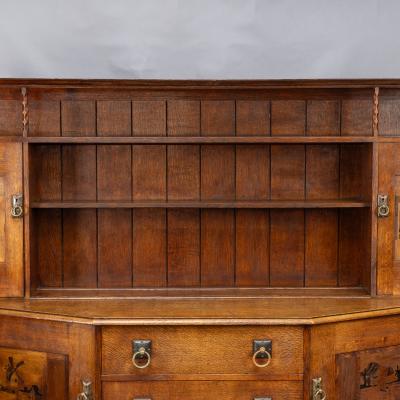  Bath Cabinet Makers Bath Cabinet Makers an Arts Crafts Oak Sideboard with Dutch Inlaid Scenes