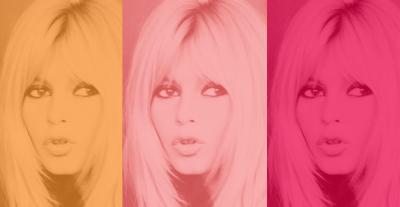  Batik Pink Bardot Triptych