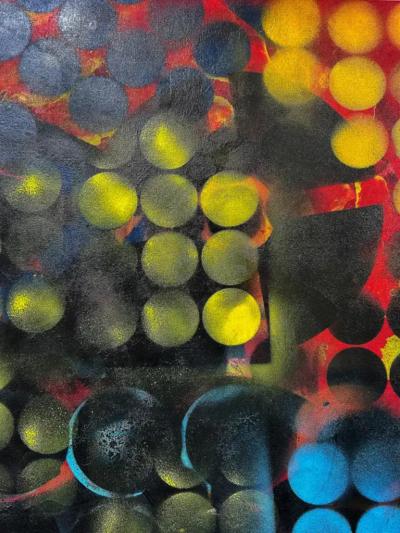  Bb Schmitt Monumental Abstract Painting by Brazilian Artist Bb Schmitt Signed Rio 2014 15