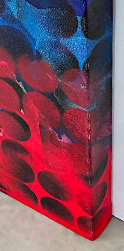  Bb Schmitt Monumental Abstract Painting by Brazilian Artist Bb Schmitt Signed Rio 2014 15