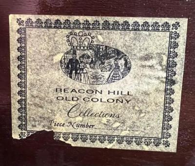  Beacon Hill Gilt bronze Walnut Glass Low table