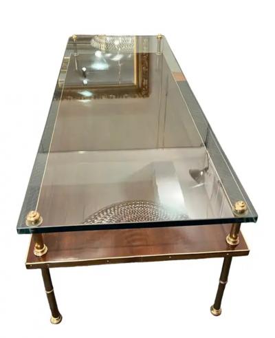  Beacon Hill Gilt bronze Walnut Glass Low table