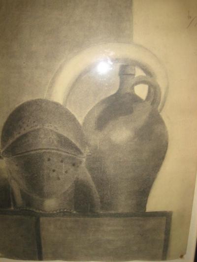  Beeldens Drawing Still Life Jug and Helmet by Beeldens 1935