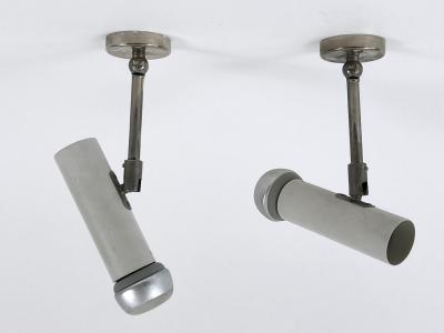  Beisl Leuchten Set of Two Minimalistic Ceiling Lamps Sconces or Spot Lights by Beisl 1970s