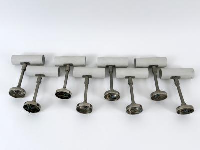  Beisl Leuchten Set of Two Minimalistic Ceiling Lamps Sconces or Spot Lights by Beisl 1970s