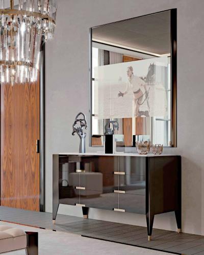  Bel Mondo Park Avenue Chest of Drawers and Mirror