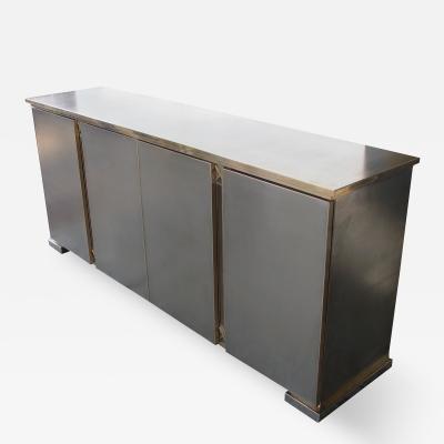  Belgo Chrome A Good Quality Belgian Brushed Chrome and Brass Sideboard by Belgo Chrome