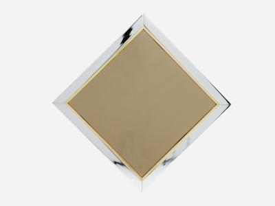  Belgo Chrome Chrome and Brass mirror by Belgo Chrome 1970s