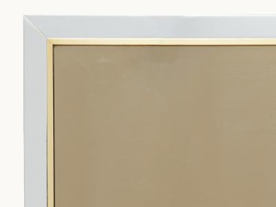  Belgo Chrome Chrome and Brass mirror by Belgo Chrome 1970s