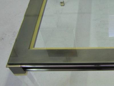  Belgo Chrome Coffee table by Belgo Chrome Belgium circa 1970