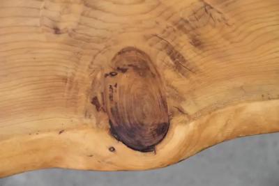 Benchairs Mid Century Live Edge Coffee Table on Hair Pin Legs