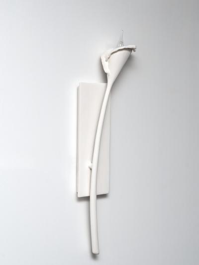  Benediko Calla Lily Wall Light in White Plaster right version