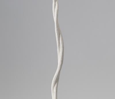  Benediko Fioli Sculptural Floor Lamp in White Plaster