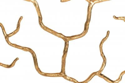  Benediko Organic Etna Console Table in Antique Gold Finish