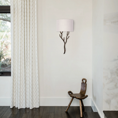  Benediko Organic Etna Wall Light in Forest Brown Finish