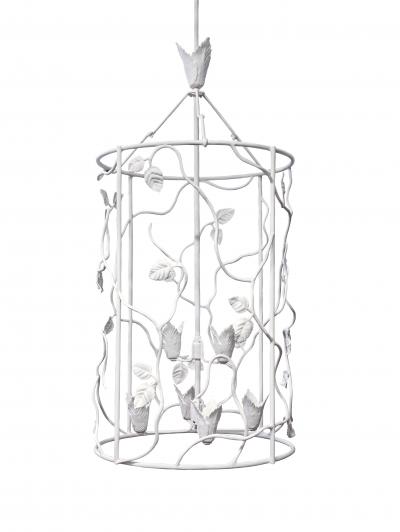  Benediko Organic Large Appian Lantern in White Plaster