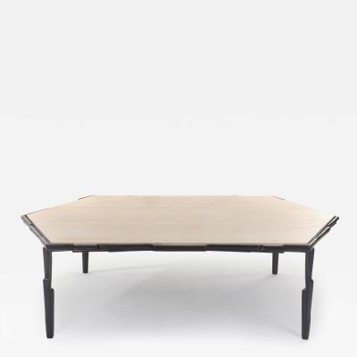  Benediko Sculptural Linea Coffee Table in Bronze Plaster Finish Limited Edition