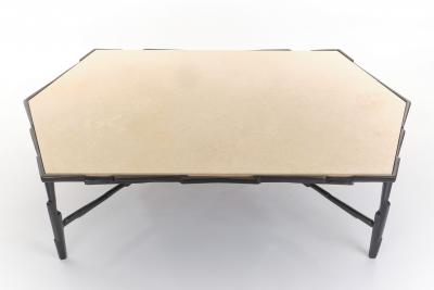  Benediko Sculptural Linea No 2 Coffee Table in Bronze Plaster Finish Limited Edition