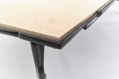  Benediko Sculptural Linea No 2 Coffee Table in Bronze Plaster Finish Limited Edition