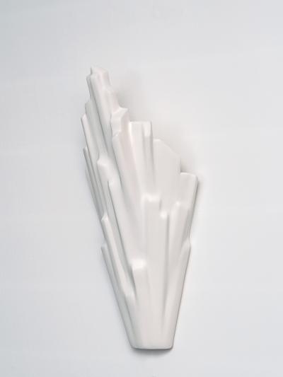  Benediko Sinan Wall Sconce in White Plaster left version