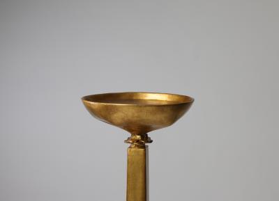  Benediko Venus Standing Candlestick Gilded in 23 Karat Gold