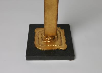  Benediko Venus Standing Candlestick Gilded in 23 Karat Gold