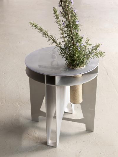  Benoit Maire Neko small table or stool with vase