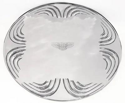  Bentley Motors Bentley Home Glass Coated Sterling Silver Chargers Buffet Plate Set of Six 6 