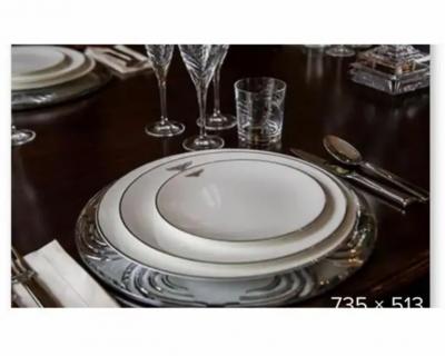  Bentley Motors Bentley Home Glass Coated Sterling Silver Chargers Buffet Plate Set of Six 6 