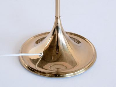  Bergboms Bergboms B 024 Brass Table Lamp with Beige Silk Shade Sweden 1960s