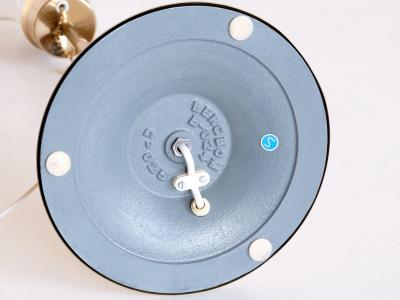  Bergboms Bergboms B 024 Brass Table Lamp with Beige Silk Shade Sweden 1960s