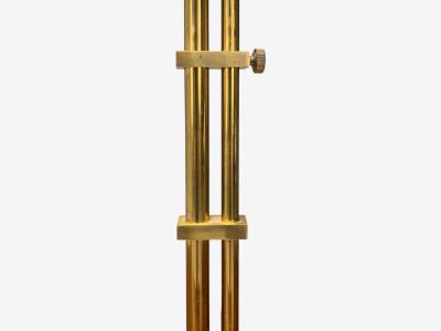  Bergboms Bergboms Swedish Modern Brass Fabric Adjustable Table Lamp Sweden 1980s