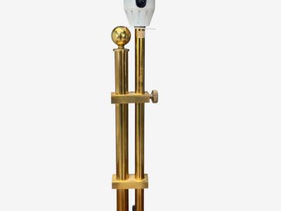  Bergboms Bergboms Swedish Modern Brass Fabric Adjustable Table Lamp Sweden 1980s