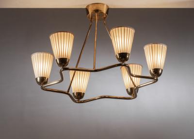  Bergboms Bergboms custom made 6 arm chandelier