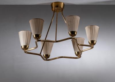 Bergboms Bergboms custom made 6 arm chandelier