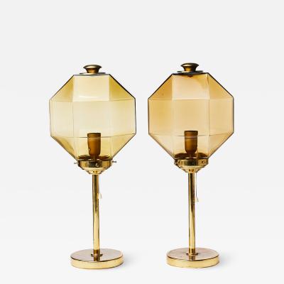  Bergboms Bergboms model B 075 glass and brass Set of 2