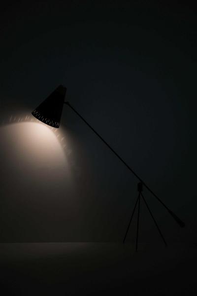  Bergboms Gilbert Watrous Floor Lamp in Brass and Lacquer by Bergboms 1950s
