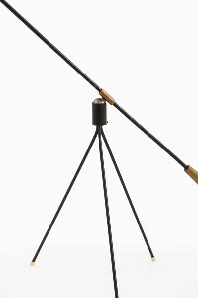 Bergboms Gilbert Watrous Floor Lamp in Brass and Lacquer by Bergboms 1950s